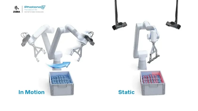 Hand-eye vs Extrinsic 3D sensor setup for MultiView scanning with red and blue laser 